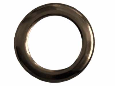 Vorhänge mit schwarzen Ringen